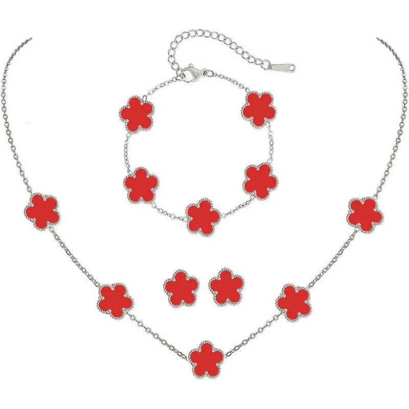 Van Cleef-Inspired Clover Jewelry Set