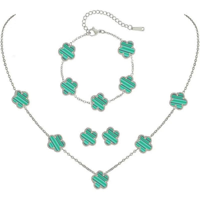 Van Cleef-Inspired Clover Jewelry Set