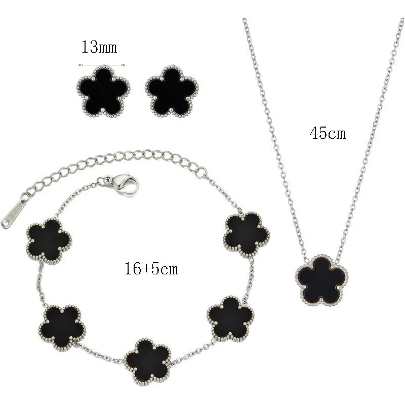 Van Cleef-Inspired Clover Jewelry Set