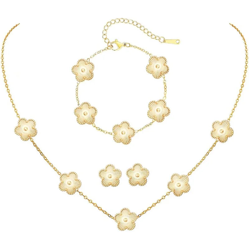 Van Cleef-Inspired Clover Jewelry Set