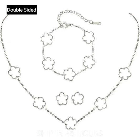 Van Cleef-Inspired Clover Jewelry Set